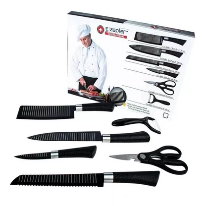 Combo Chef PRO: Cuchillos Zepter + Afilador + Manual SIN COSTO!!!!