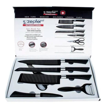 Combo Chef PRO: Cuchillos Zepter + Afilador + Manual SIN COSTO!!!!