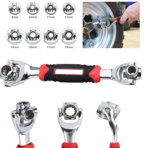 Llave multicopas 8 en 1.