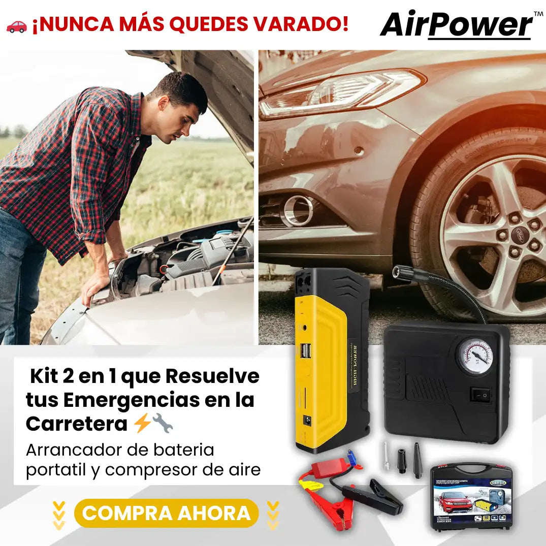 Kit 2 en 1 para emergencias en la carretera!