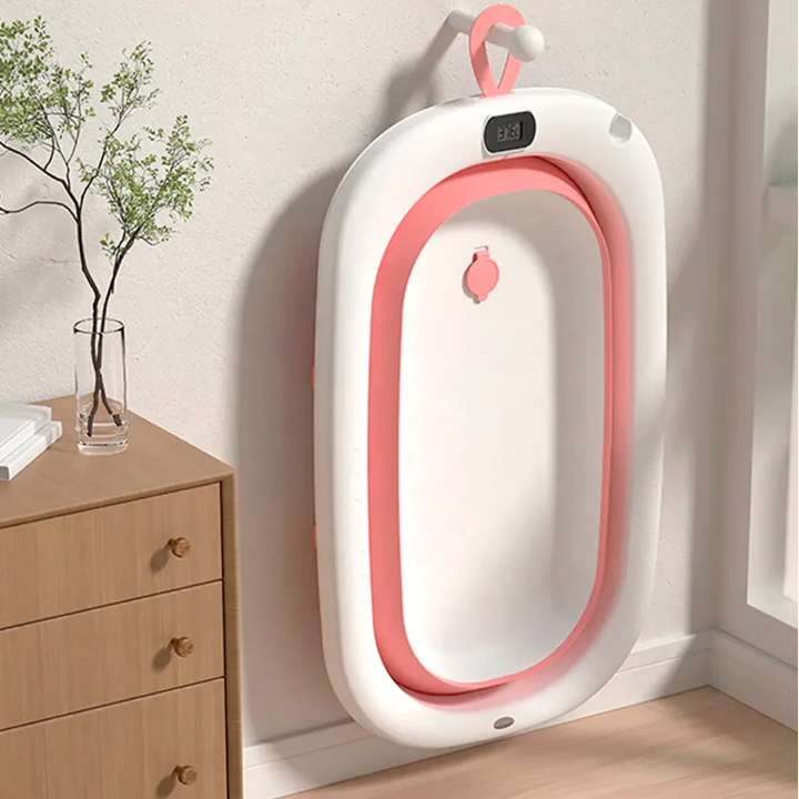 BAÑERA PLEGABLE, TERMOMETRO, ALMOHADILLA