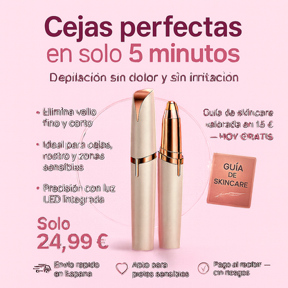 Depila  Cejas y Cuerpo en  Minutos-Sin dolor ni irritación.
