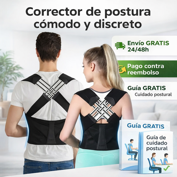 Corrector de Postura Ergonómico™ – Alivia Dolor y Mejora tu Postura