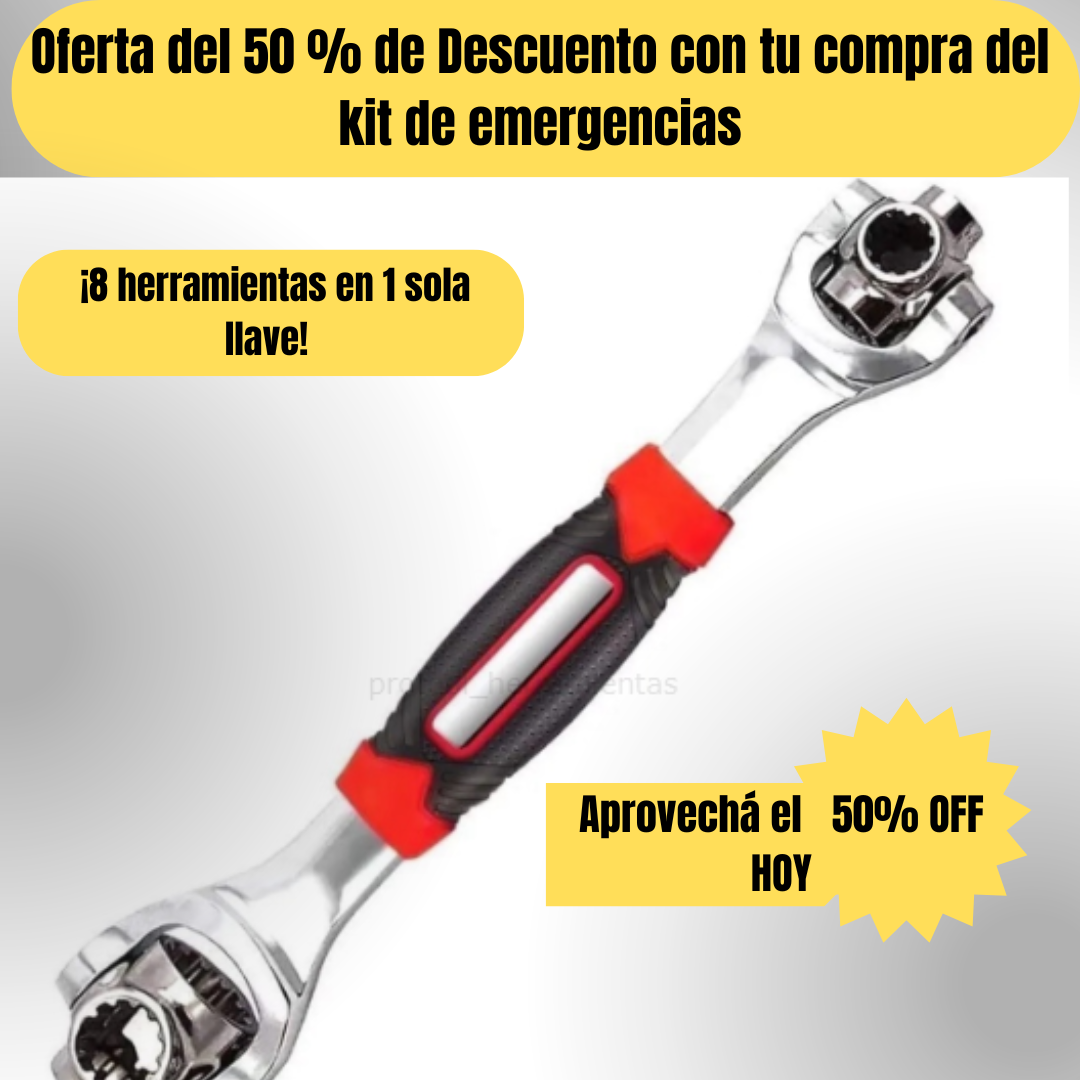 Kit 2 en 1 para emergencias en la carretera!