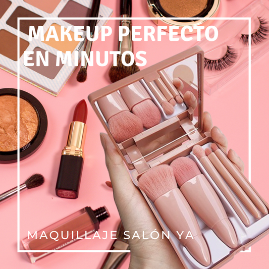 Maquillaje de Salón en 10 Minutos - KIT 5 BROCHAS MAKEUP