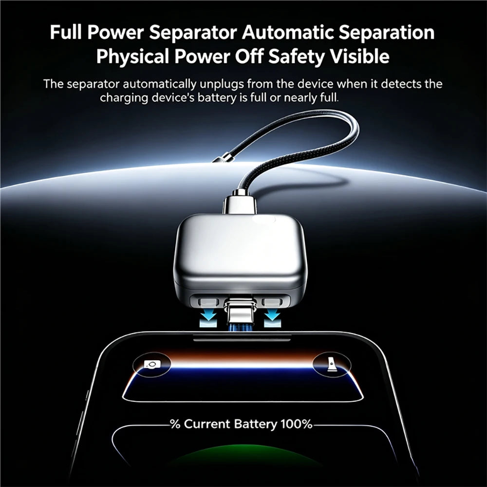 Cargador Inteligente 140W con Desconexión Física Automática al 100%