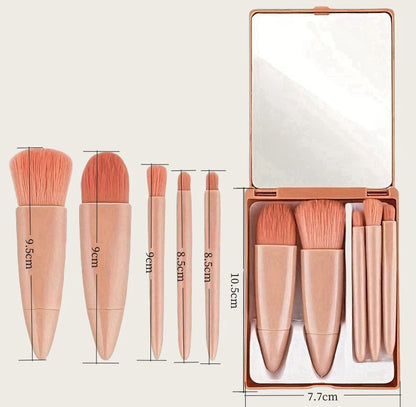 Maquillaje de Salón en 10 Minutos - KIT 5 BROCHAS MAKEUP